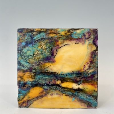 The Hive, Encaustic Painting by Terrie Bennett