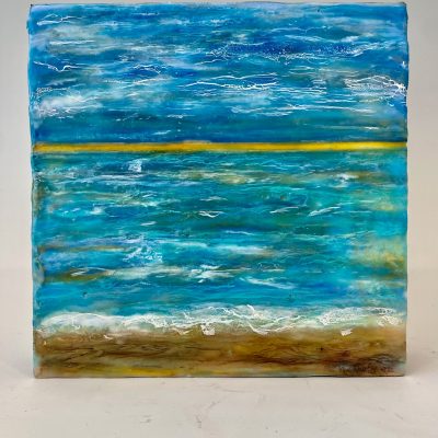 Daybreak, Encaustic Painting by Terrie Bennett